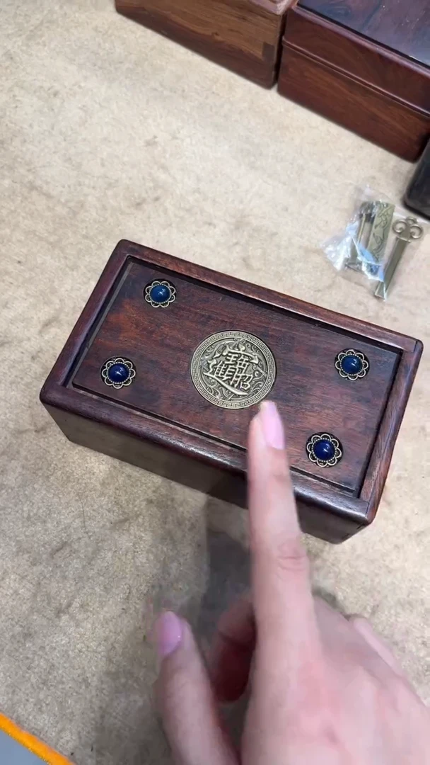 【闪购商品】贡木招财进宝镶嵌机关盒