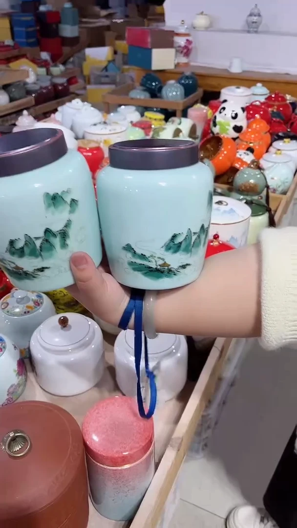 【闪购商品】罐陶瓷茶叶罐存茶罐密封罐