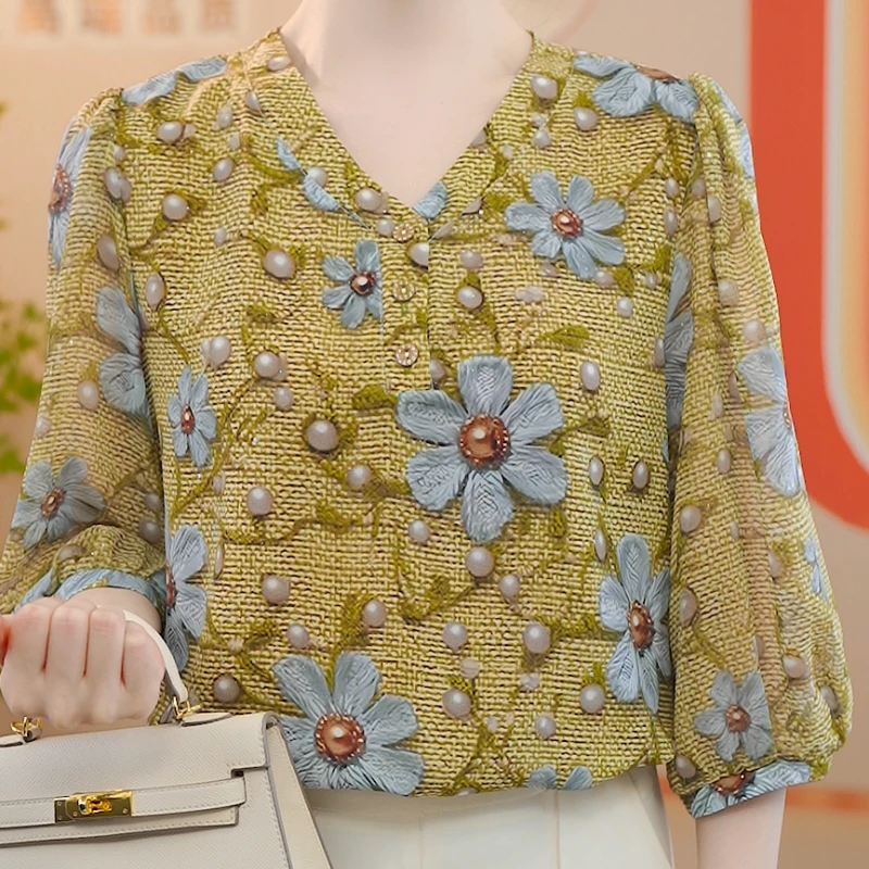 C151【出口原单】优雅百搭法式衬衫-闪闪