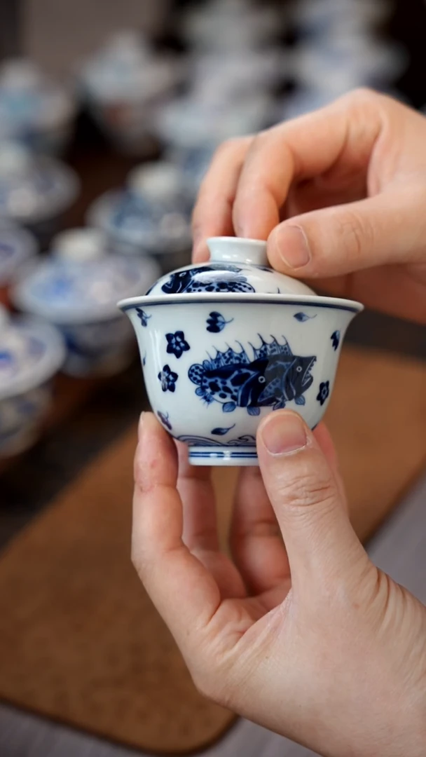 【闪购商品】120鳜鱼盖碗11111111