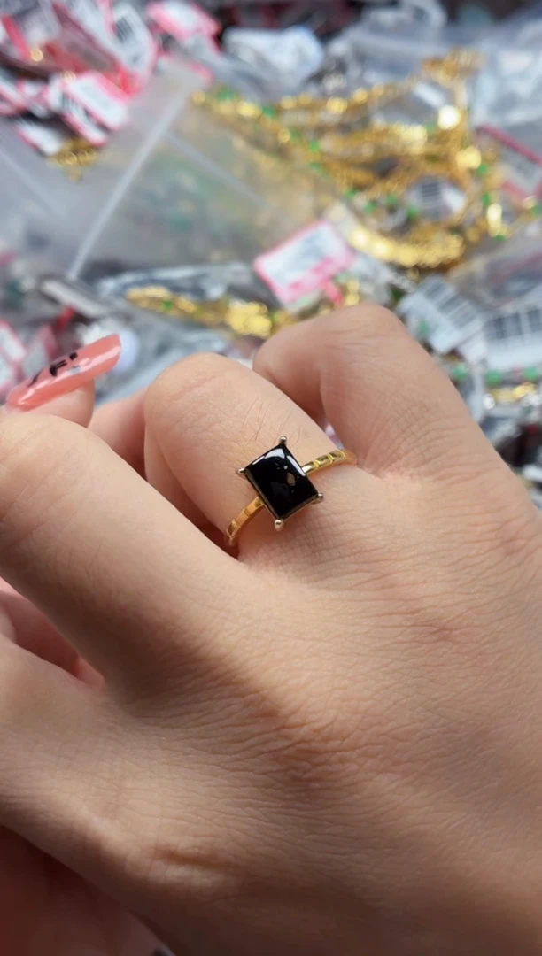 银S925镶嵌戒指翡翠天然A货缅甸翡翠