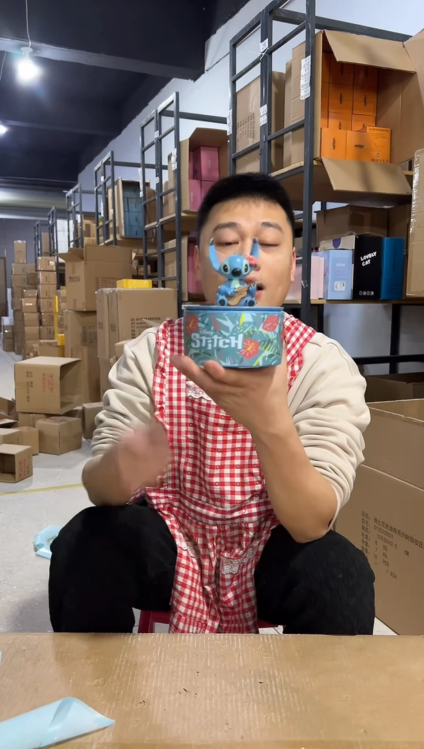【闪购商品】杯喇叭花史迪仔首饰盒