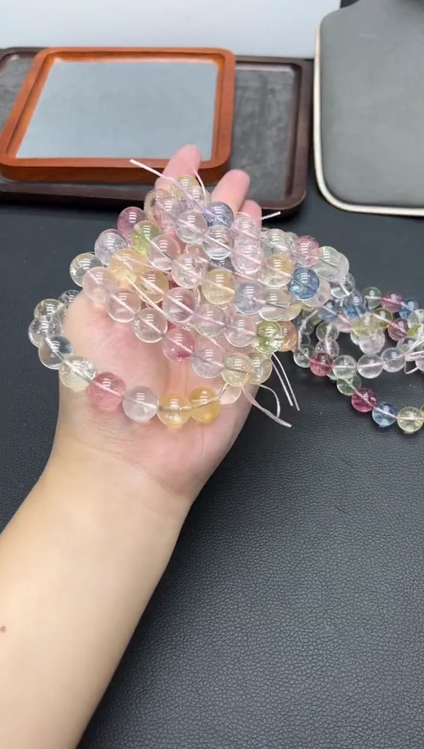 未镶嵌手链碧玺马卡龙碧玺13mm