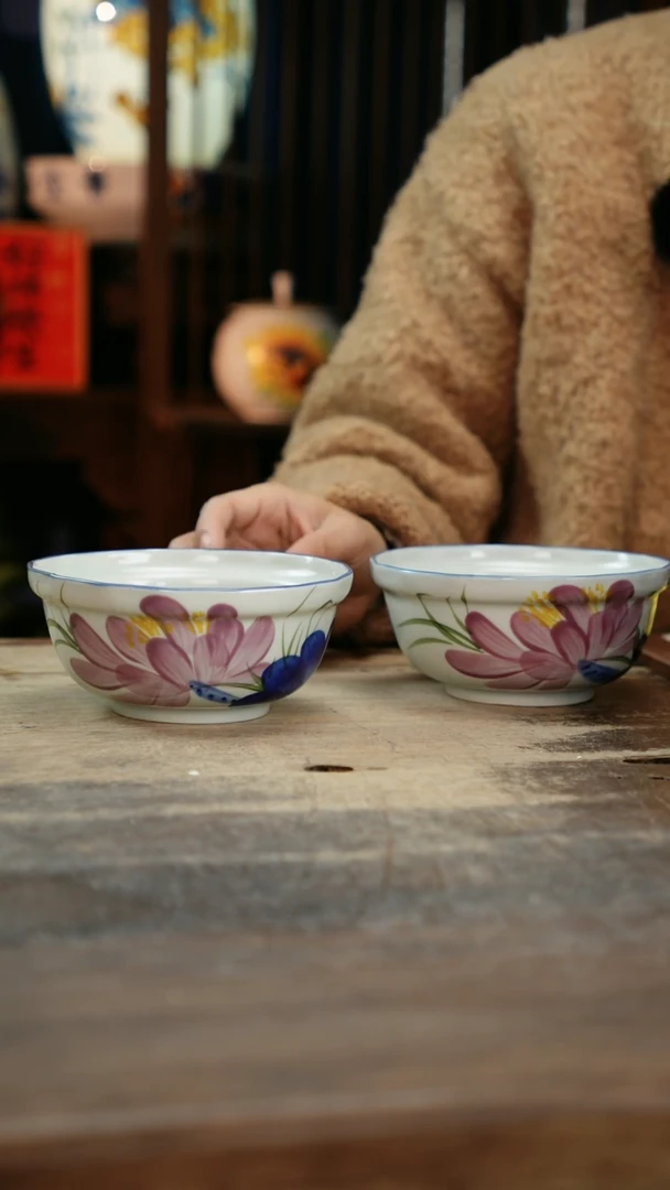 【闪购商品】瓷片景德镇纯手工釉下彩精品餐具