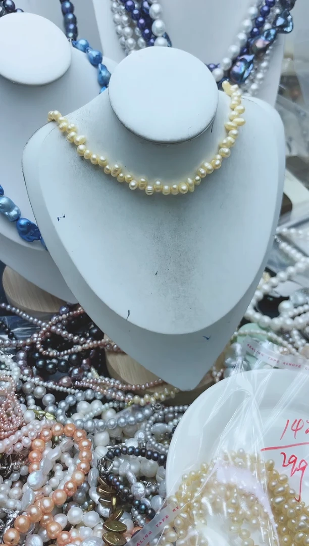 【闪购商品】淡水珍珠颈饰钛钢1
