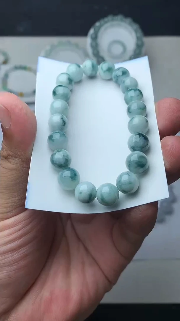 翡翠未镶嵌颈饰珠子10