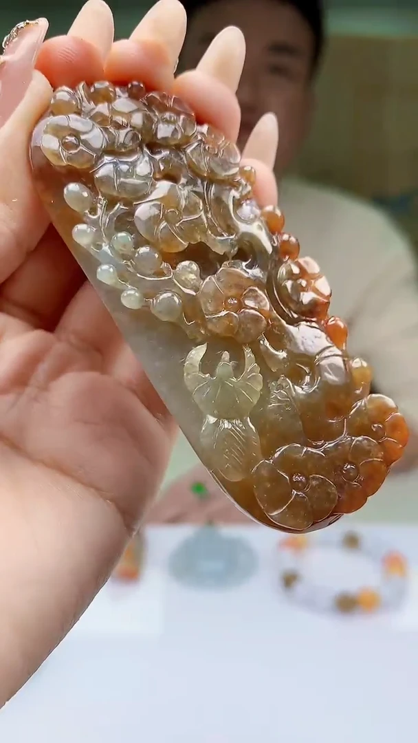 【闪购商品】定制翡翠未镶嵌4990ty-毛货挂件116