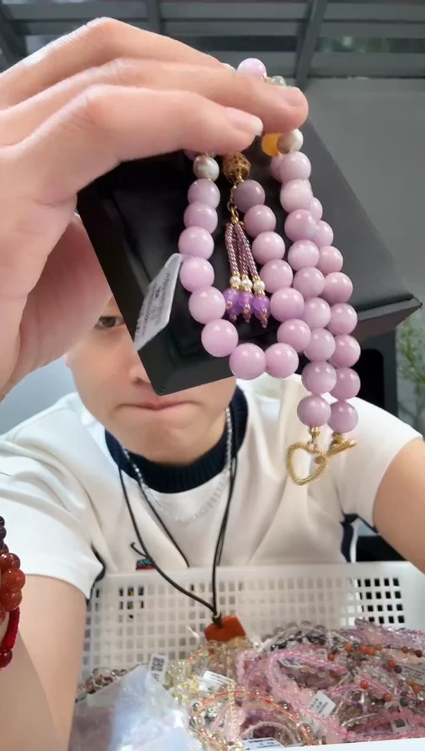 未镶嵌锂辉石项链晶7077 约9mm