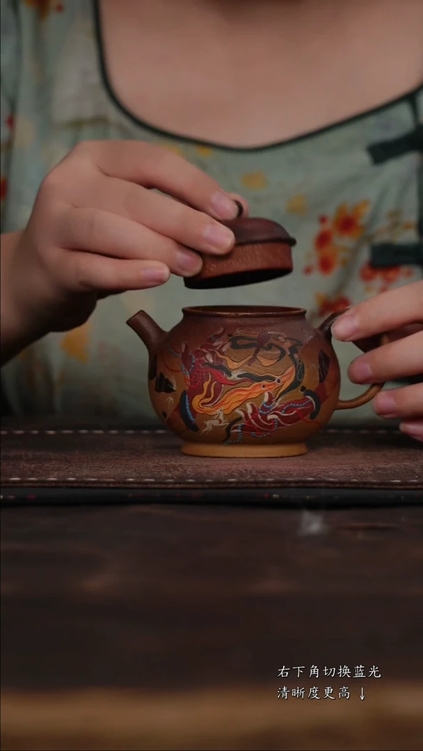 茶杯紫砂非遗茶器-飞天匏尊壶