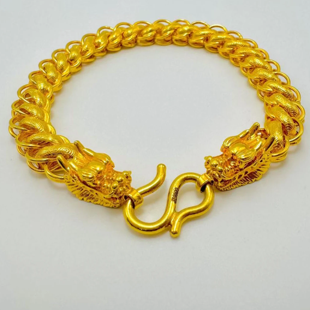 足银手链 扁泰手链 时尚大气经典手工