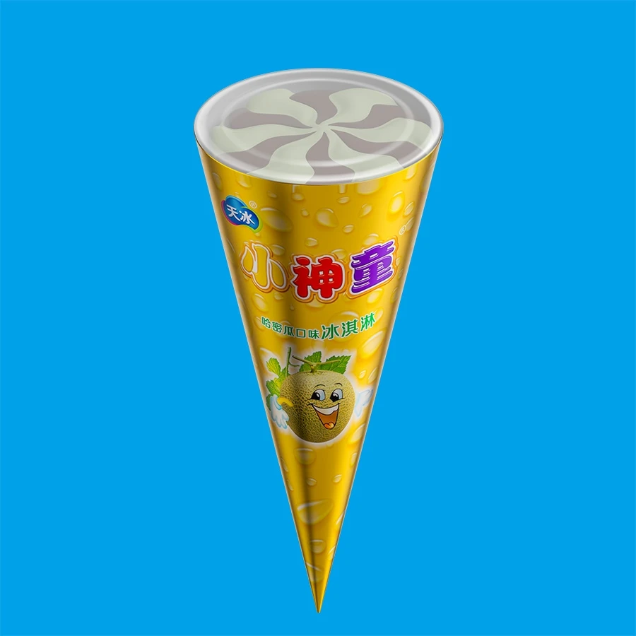 天冰 小神童冰淇淋哈密瓜味冰淇淋网红雪糕雪糕同城送雪糕同城配