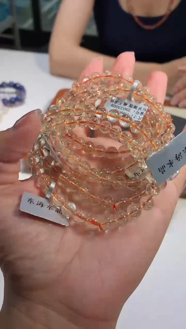 未镶嵌手链发晶7m金发晶手链多样性发一