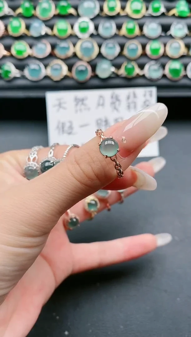 【闪购商品】翡翠戒指银S925镶嵌11111111