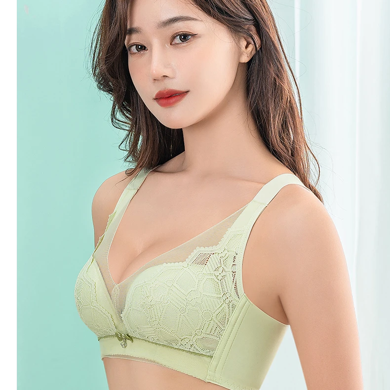 8805女士内衣文胸薄款聚拢调整型防下垂无钢圈透气舒适性感蕾丝