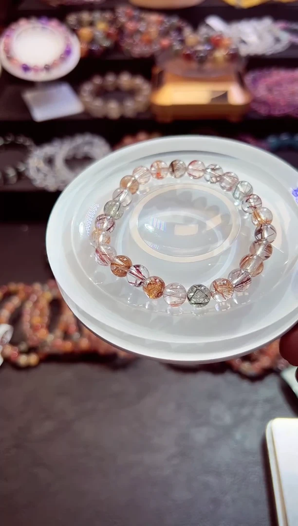 水晶手链未镶嵌喵*～水晶60