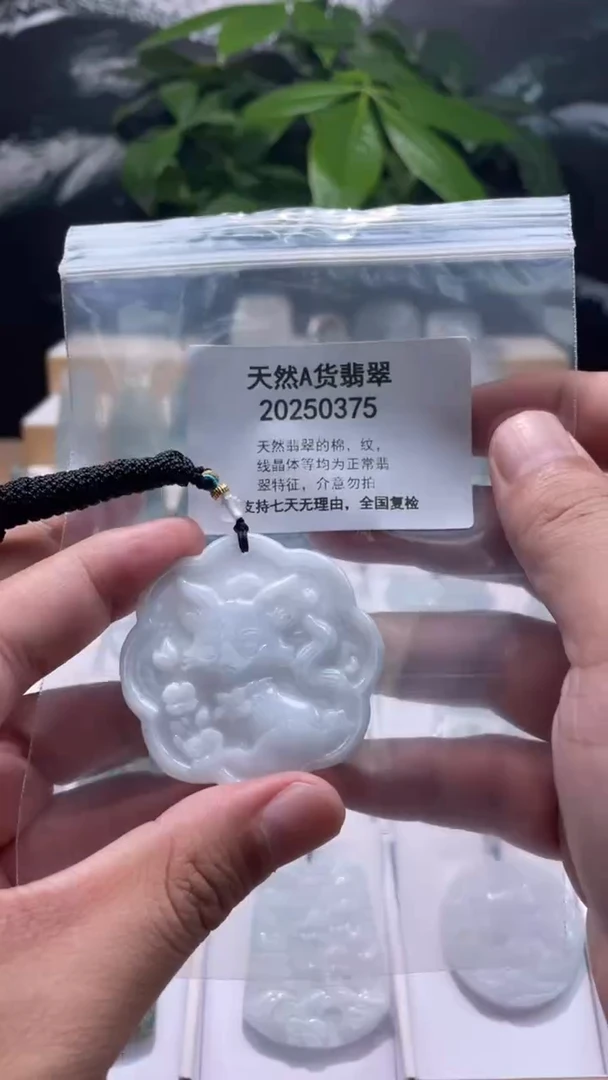 颈饰未镶嵌翡翠天然翡翠A货0824
