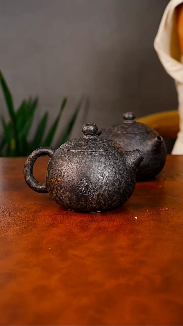 贤**筑冰碛岩石头茶壶