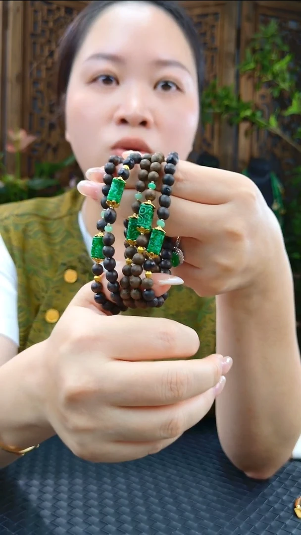 项链未镶嵌翡翠沉香翡翠手链