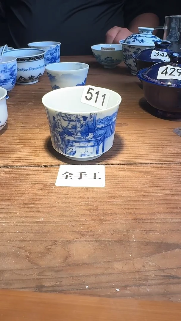 婺州窑龙窑烧制技艺全手工青花（511