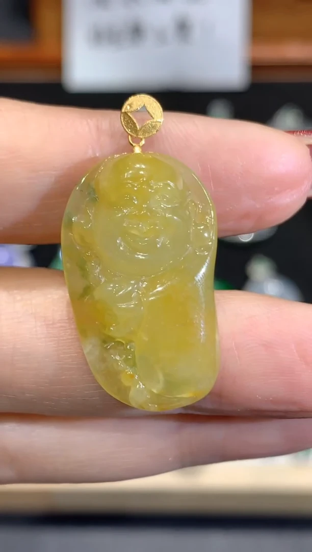 【闪购商品】翡翠颈饰18K金镶嵌团购