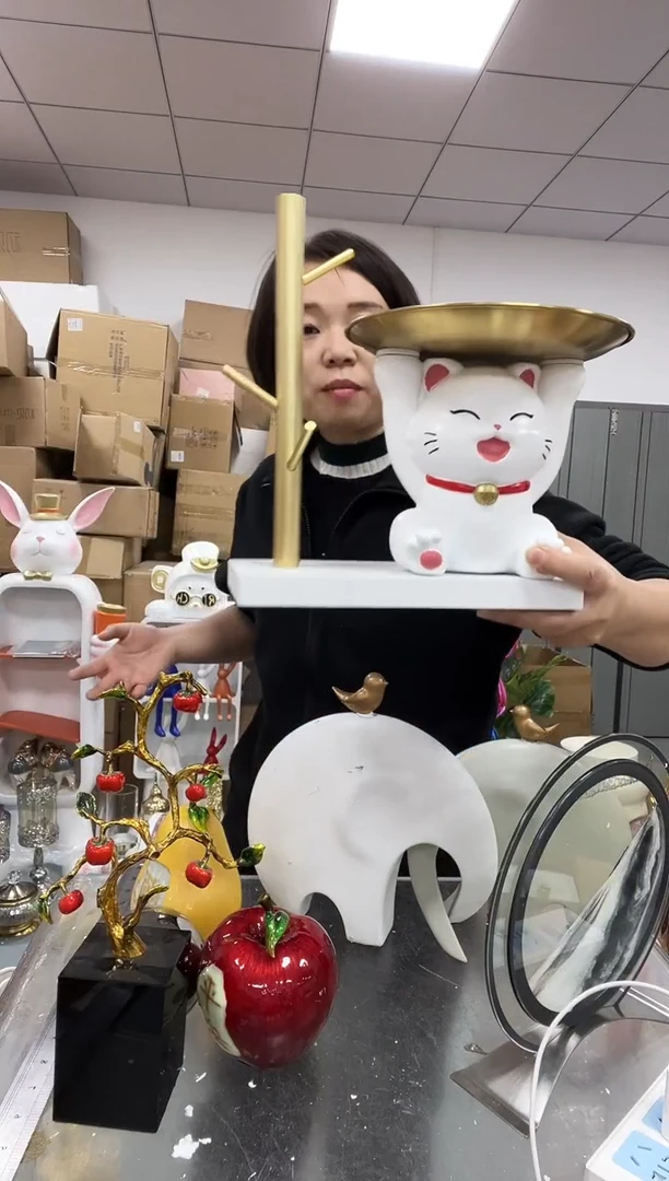 【闪购商品】悦美招财猫红红钥匙收纳