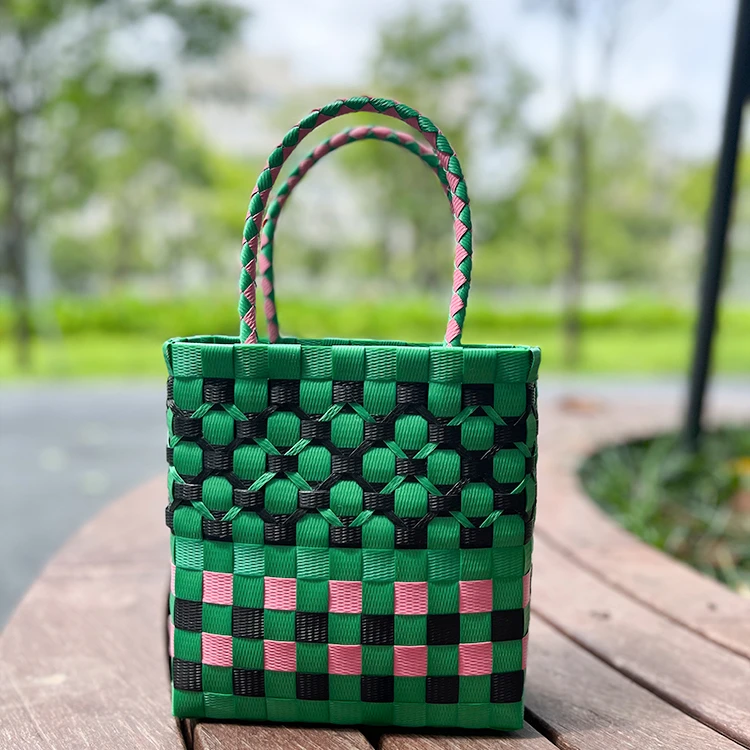 绿色黑美人西瓜手提包