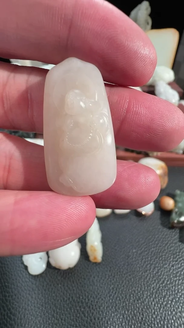 和田玉（子料）未镶嵌吊坠(不含链)籽料弥勒挂牌