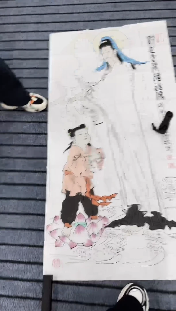 国画精品国画四尺人物