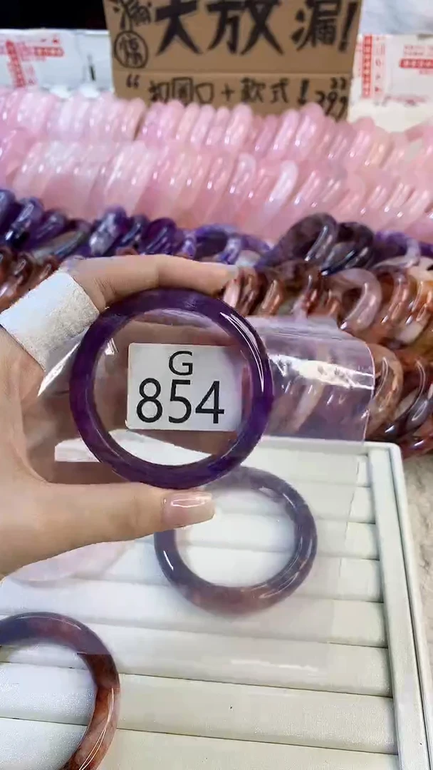 水晶手镯G未镶嵌水晶854-52