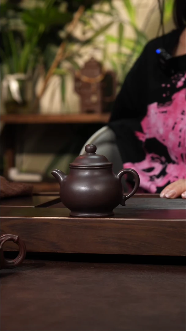 茶壶紫砂紫泥小潘壶130cc左右