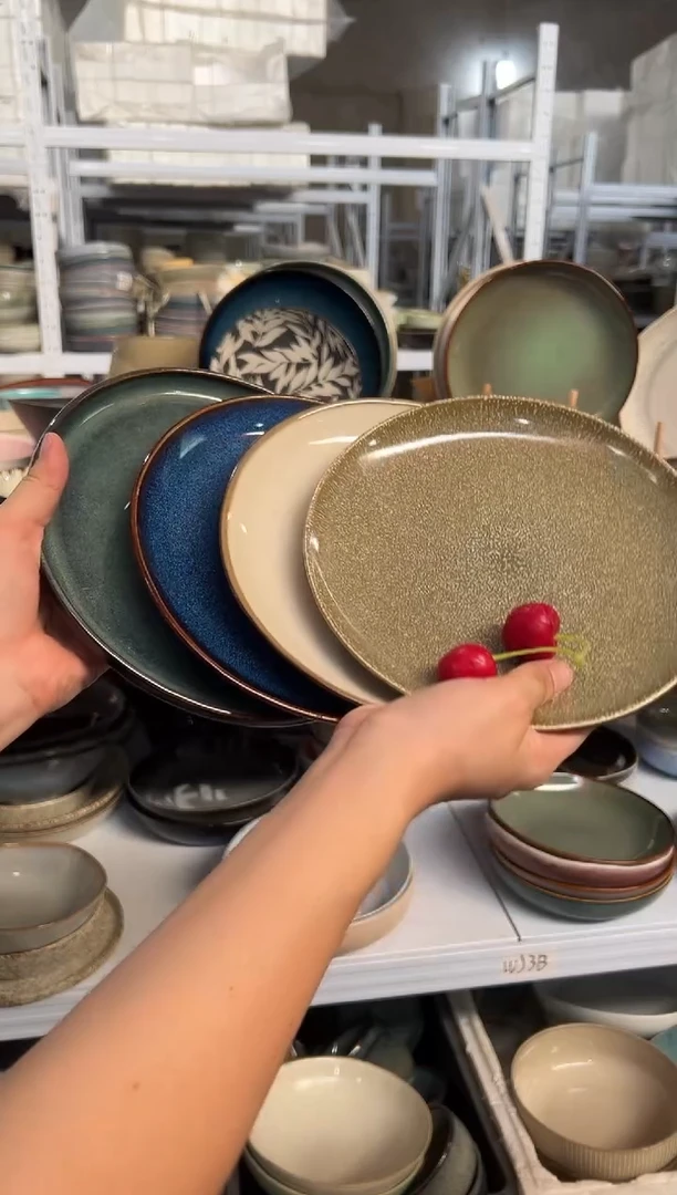 陶瓷外贸尾货瑕疵满20包邮X4 小盘