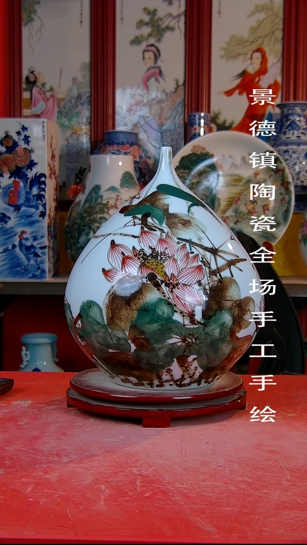 摆件景德镇陶瓷 全场手工手绘888