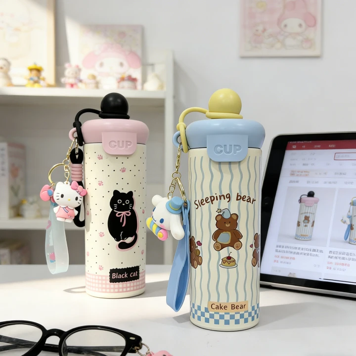 新款高颜值可爱水杯316不锈钢保温杯女生专用杯子学生便携水杯