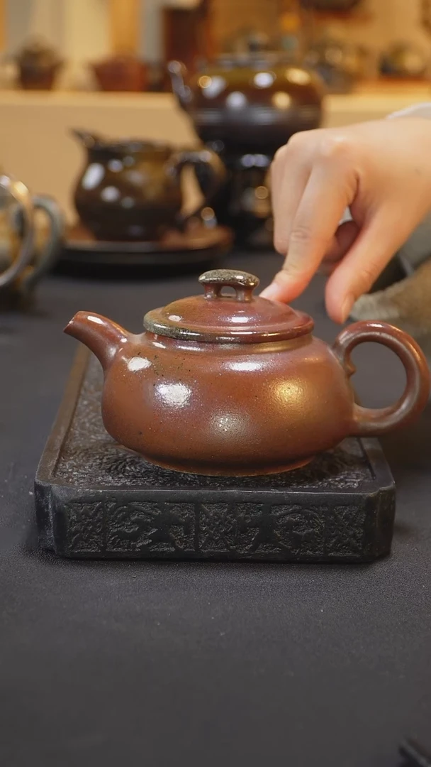 紫砂柴烧纯自然柴烧