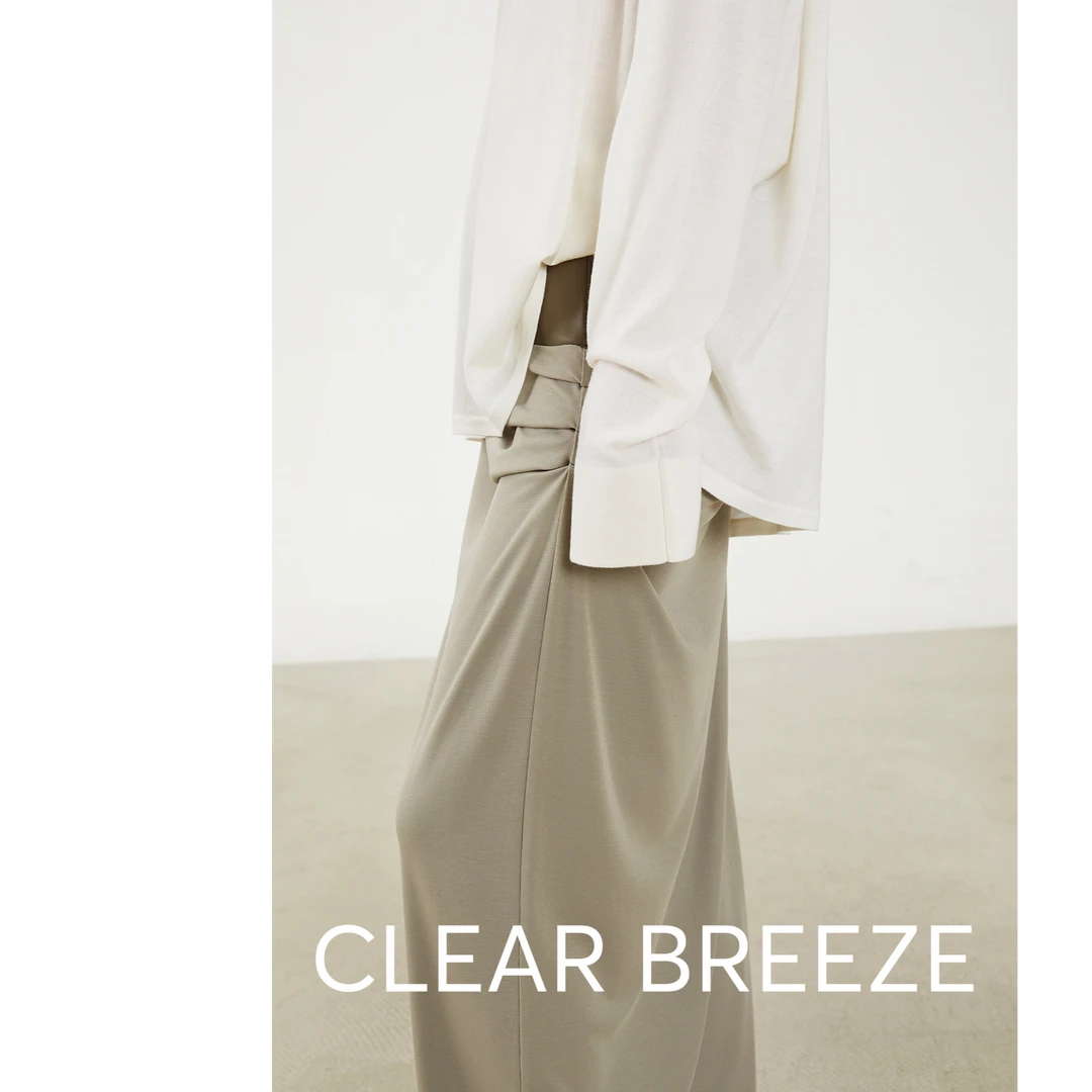 CLEAR BREEZE25春夏拼接设计鱼尾半裙气质时尚法式优雅421187103