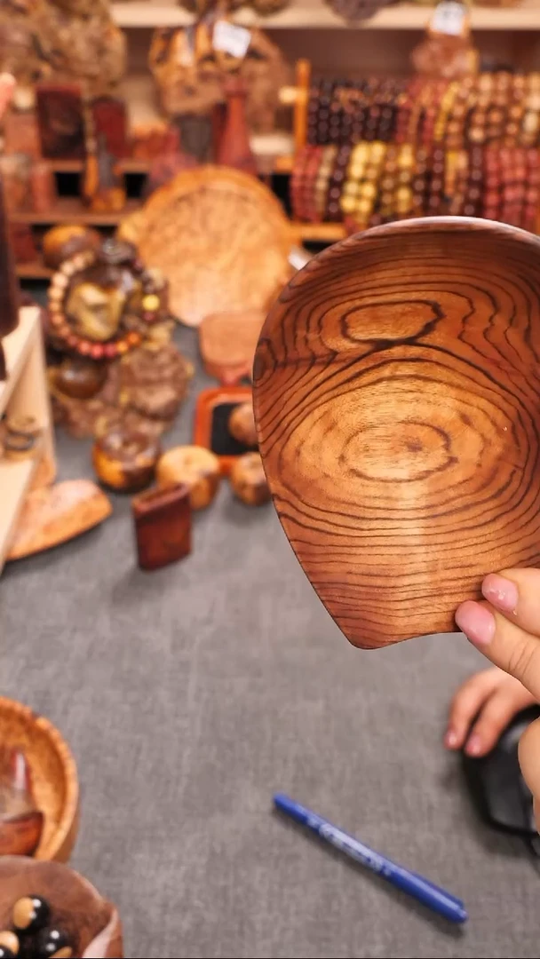 非洲檀香无事牌发*财贵黄黑油乱纹葫芦