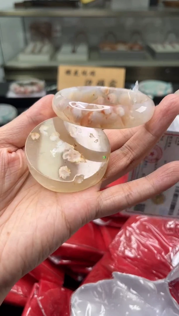 未镶嵌手镯石英质玉55圈口（赠品镯心）3918042