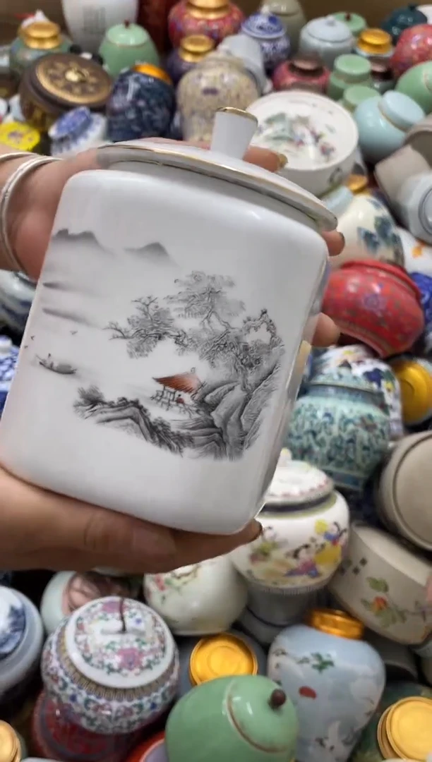 摆件孤品茶叶罐密封罐储物罐直播间临时链接浮力