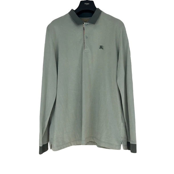 未使用 BURBERRY/博柏利 淡青色战马刺绣logo长袖41983