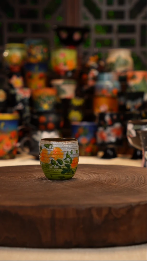 油画   釉下彩  杯子