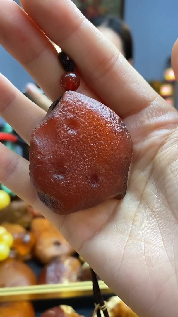 琥珀颈饰未镶嵌吊坠