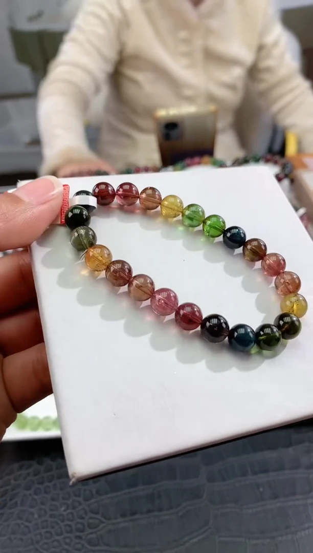 【闪购商品】碧玺手串未镶嵌多样性发一条