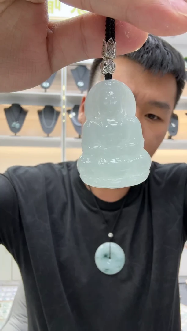 未镶嵌挂件翡翠多样性天然翡翠A货正装观音
