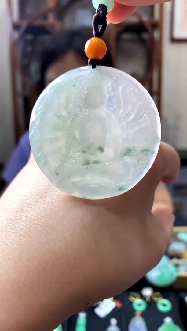 翡翠未镶嵌吊坠(不含链)挂件