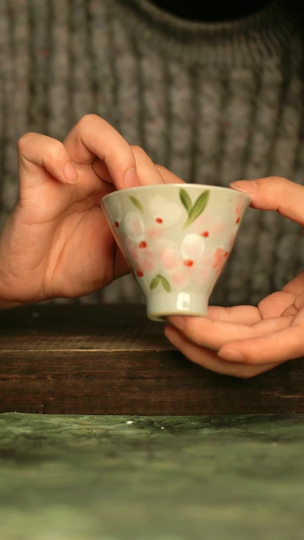 瓷器青诗集手工手绘瓷器