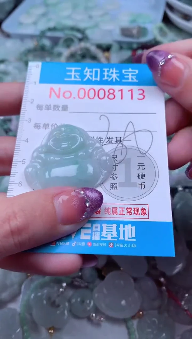 翡翠未镶嵌吊坠(不含链)8113