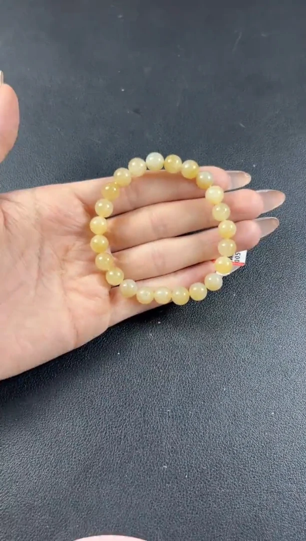手串未镶嵌和田玉姚鑫矿微色差卡8手串m