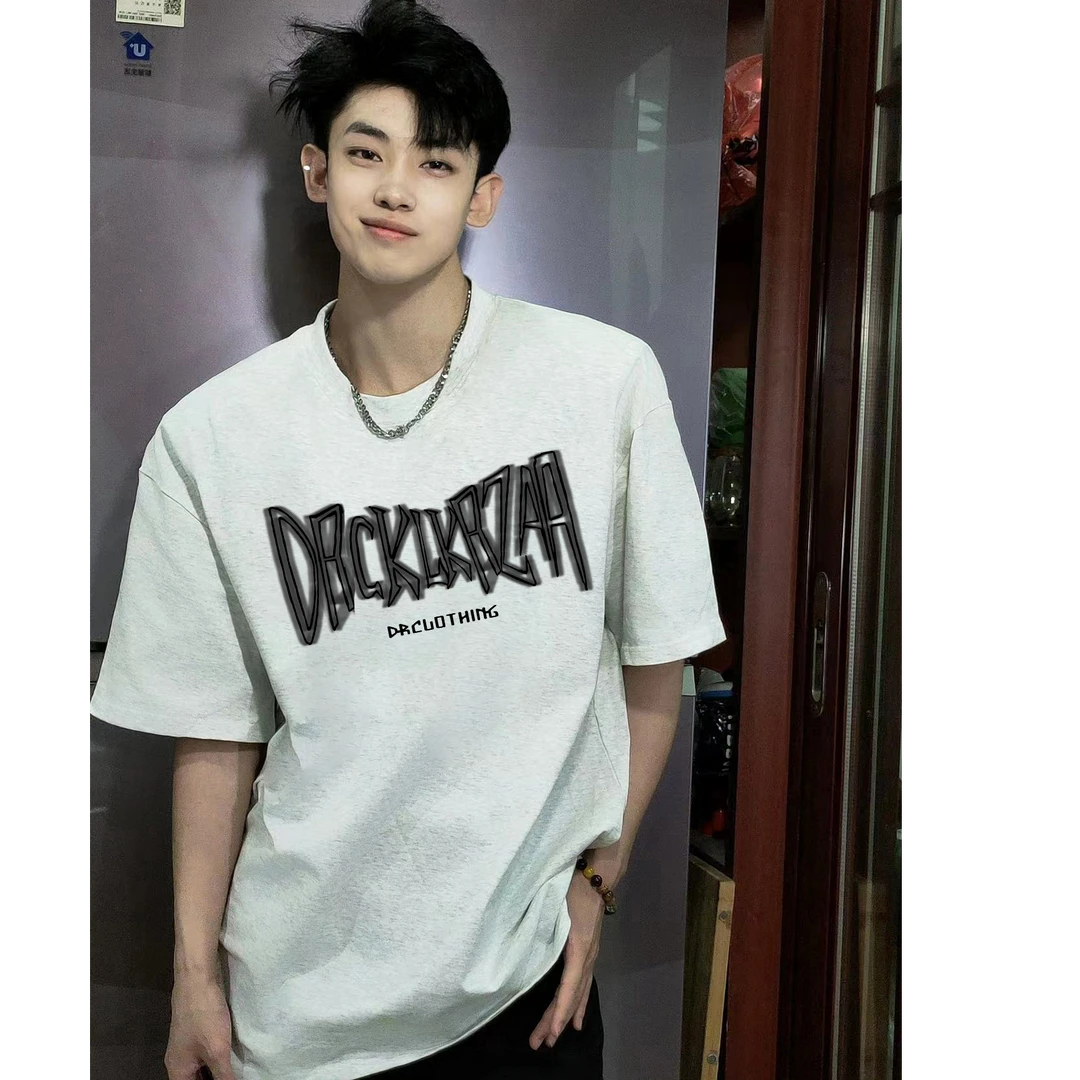 重磅280g潮牌美式短袖t恤男宽松潮流夏季纯棉男生t恤帅气百搭