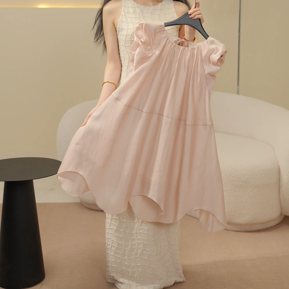 现货【SEVEN KIDS】T  天丝莱赛尔  25女童夏季女宝连衣裙  25A1252