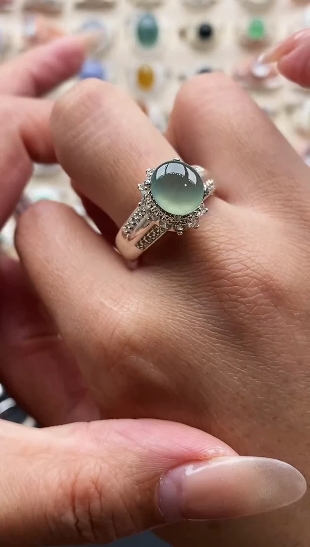 未镶嵌戒指翡翠?****?缅甸天然A货翡翠2 8-5